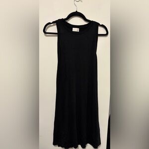 WILFRED FREE REPOSA SOFT TANK DRESS SIZE LARGE LIKE NEW SWING DRESS BLACK